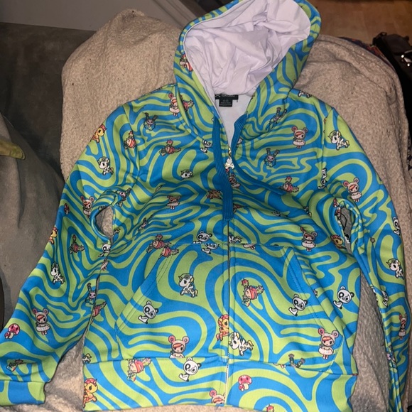 tokidoki | Tops | Tokidoki Zipper Hoodie | Poshmark